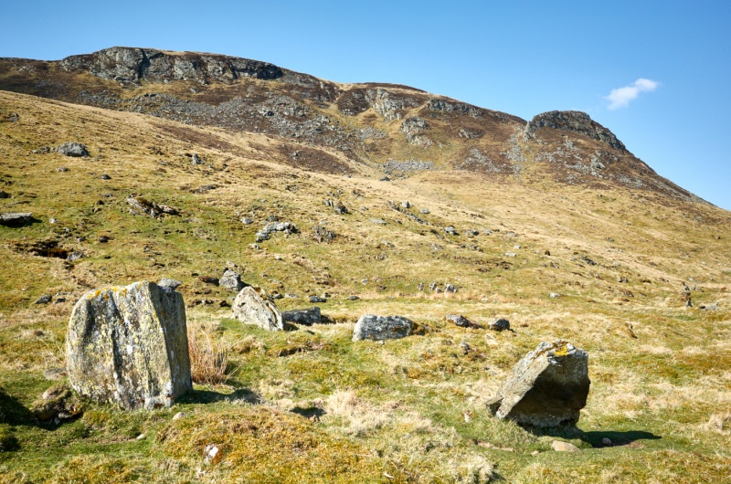 Standing stones, Gleann Beag &copy; George Logan